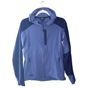 Outdoor Research Wms Sz Med Baltic Blue  Ferrosi Full Zip Hooded Jacket
